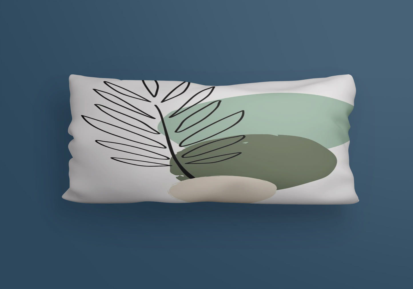 Moon neutral abstract art Velvet Cushion