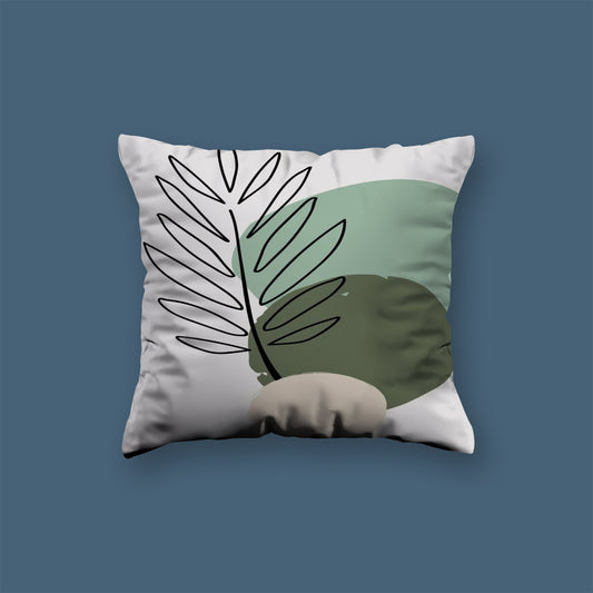 Moon neutral abstract art Velvet Cushion