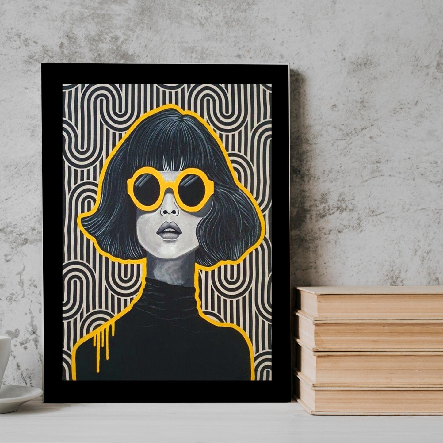 Girl glasses girl Frame