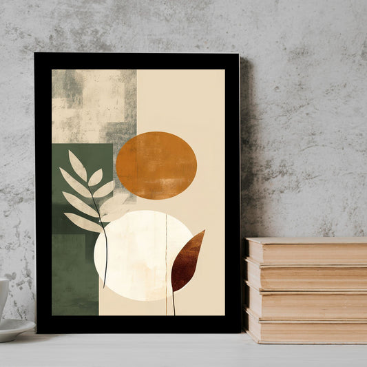 rose neutral abstract art Frame
