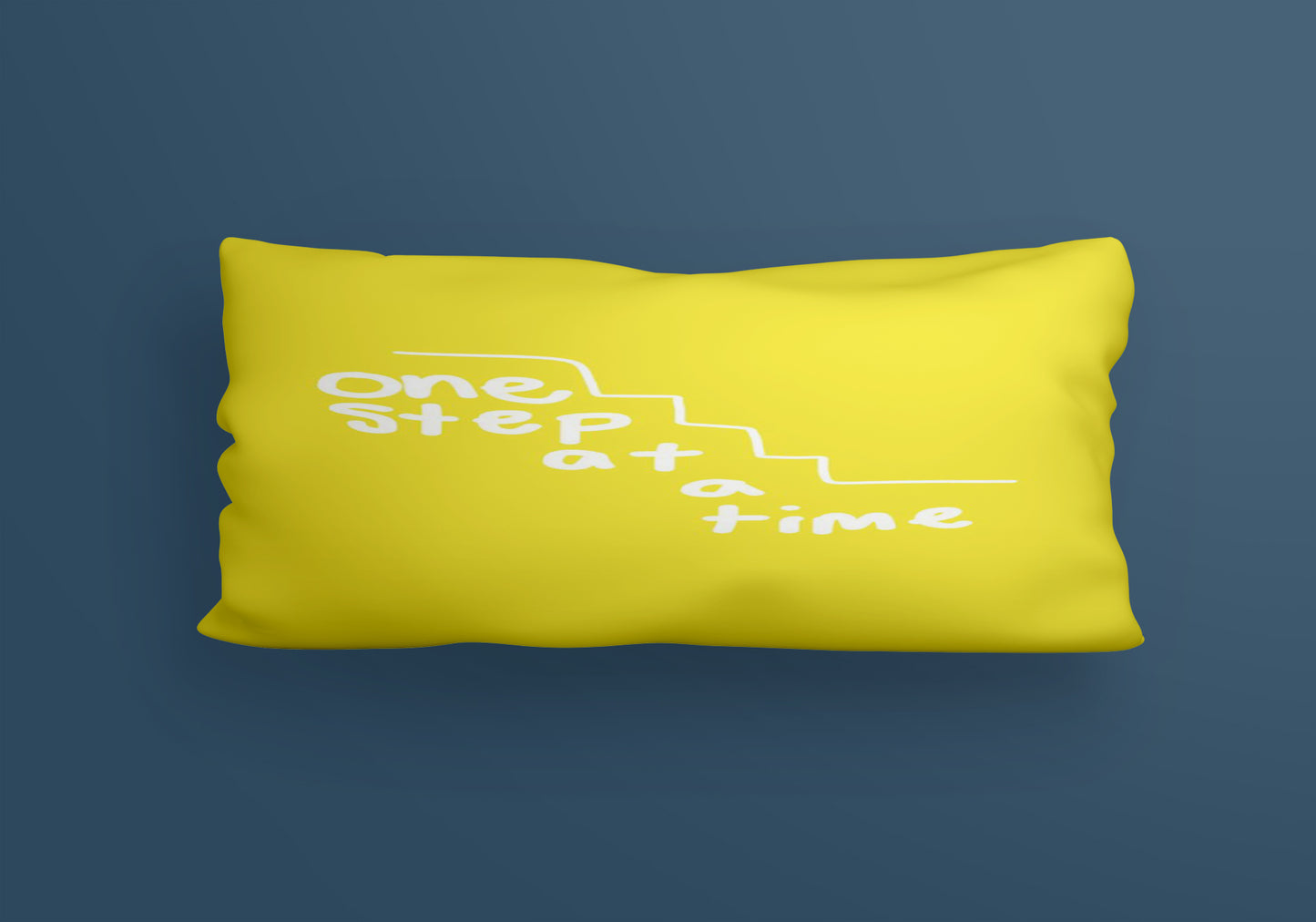 One Step qoutes englisgh Velvet Cushion