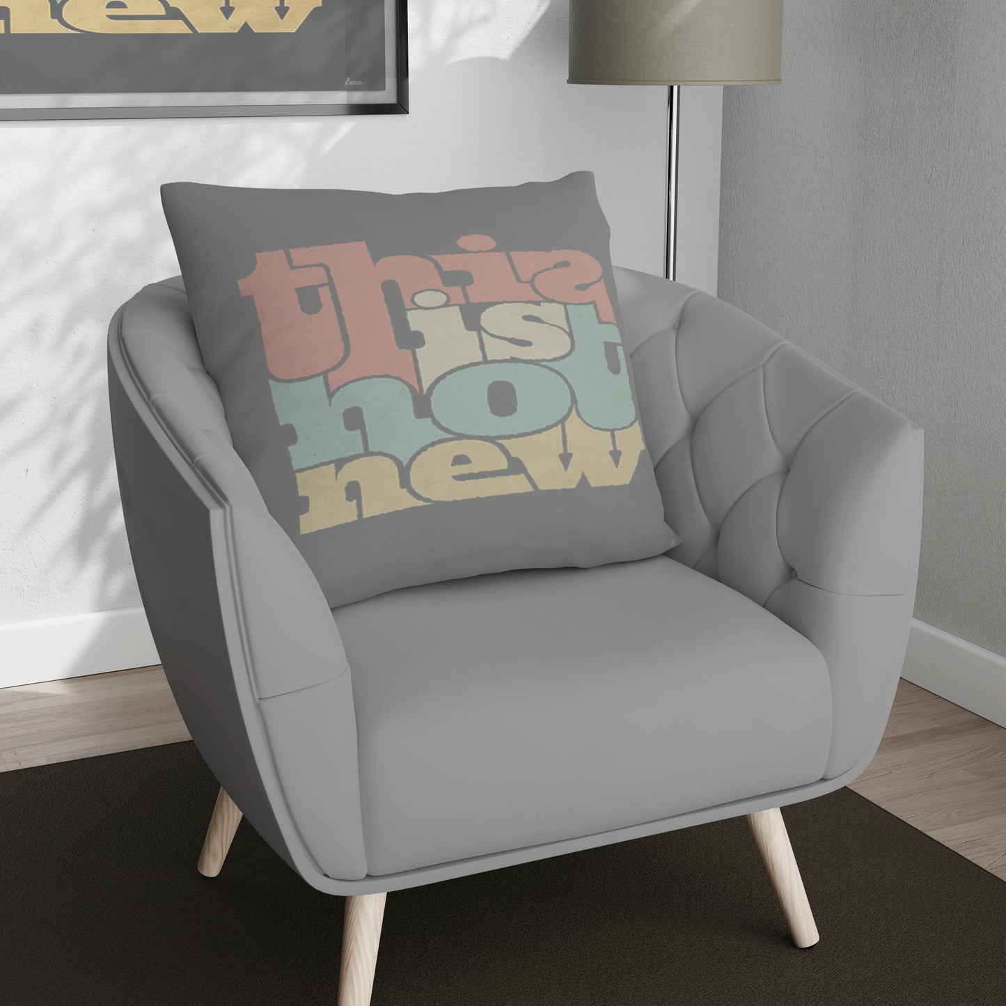 Things Flower Velvet Cushion
