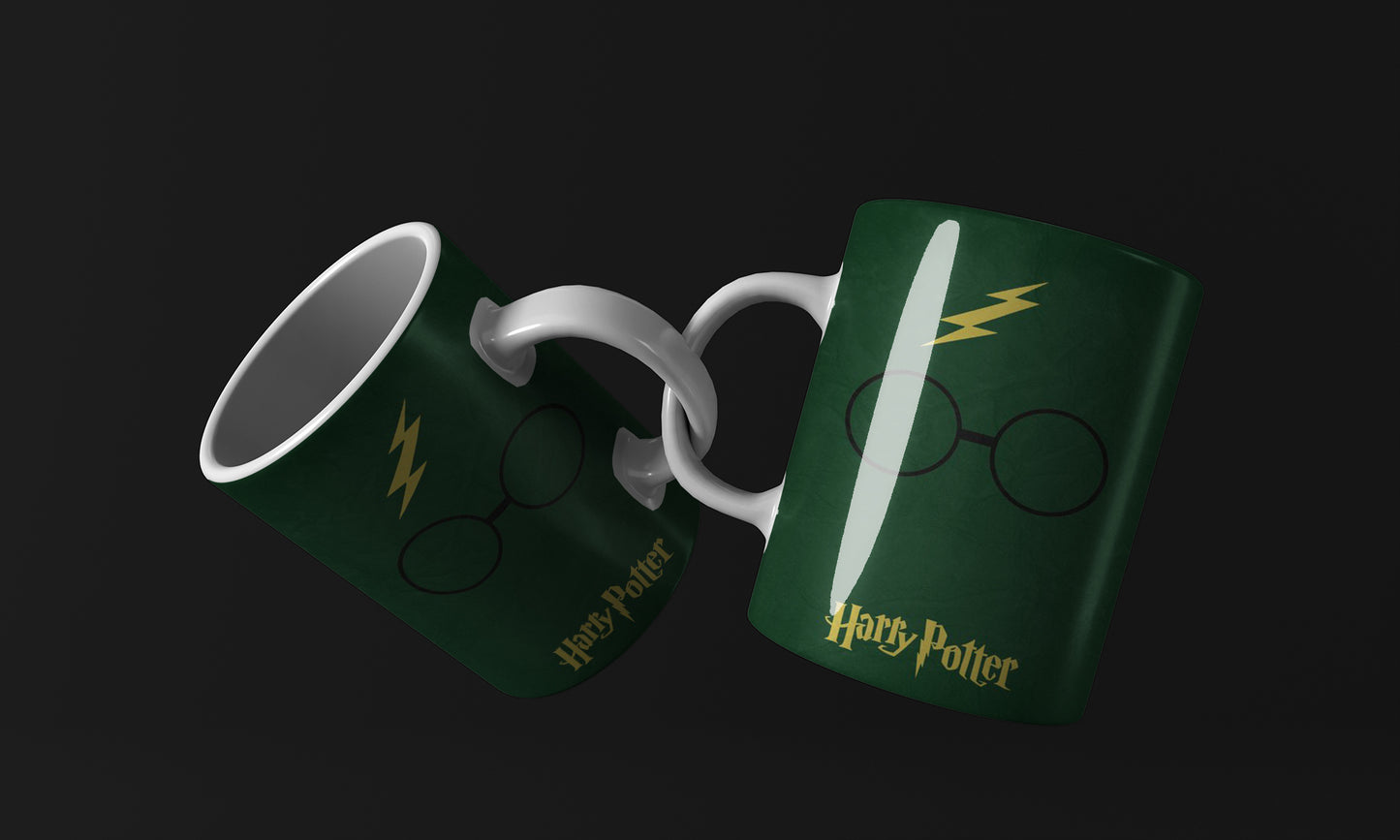 Harry Potter Green Cartoon Mug