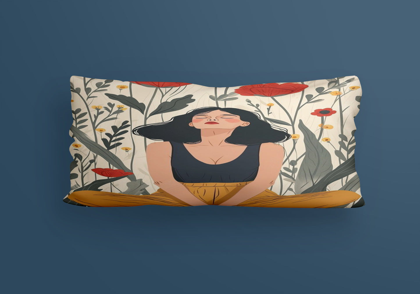 Yoga Girls Velvet Cushion