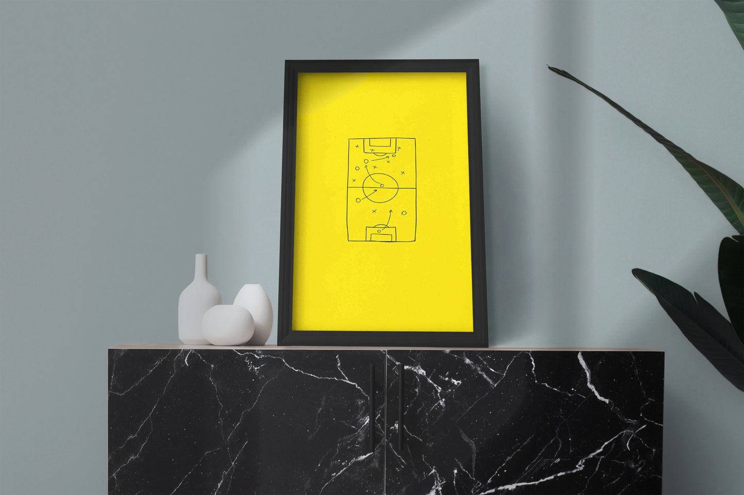 Plan Yellow football player Frame