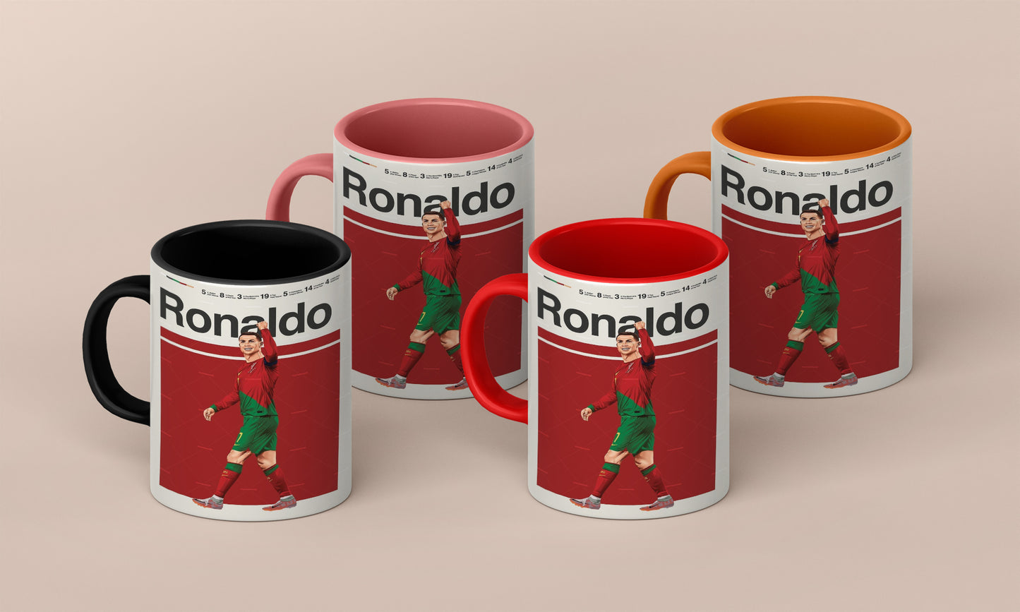 Ronaldo Portugal football player Mug