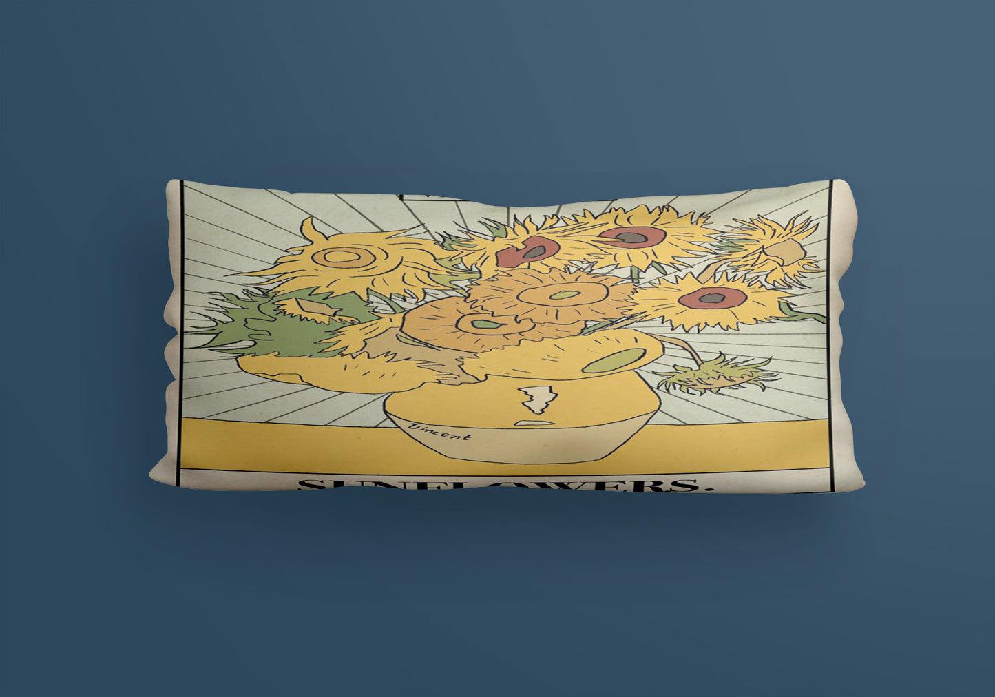 SVangogh Sanlower Art Velvet Cushion