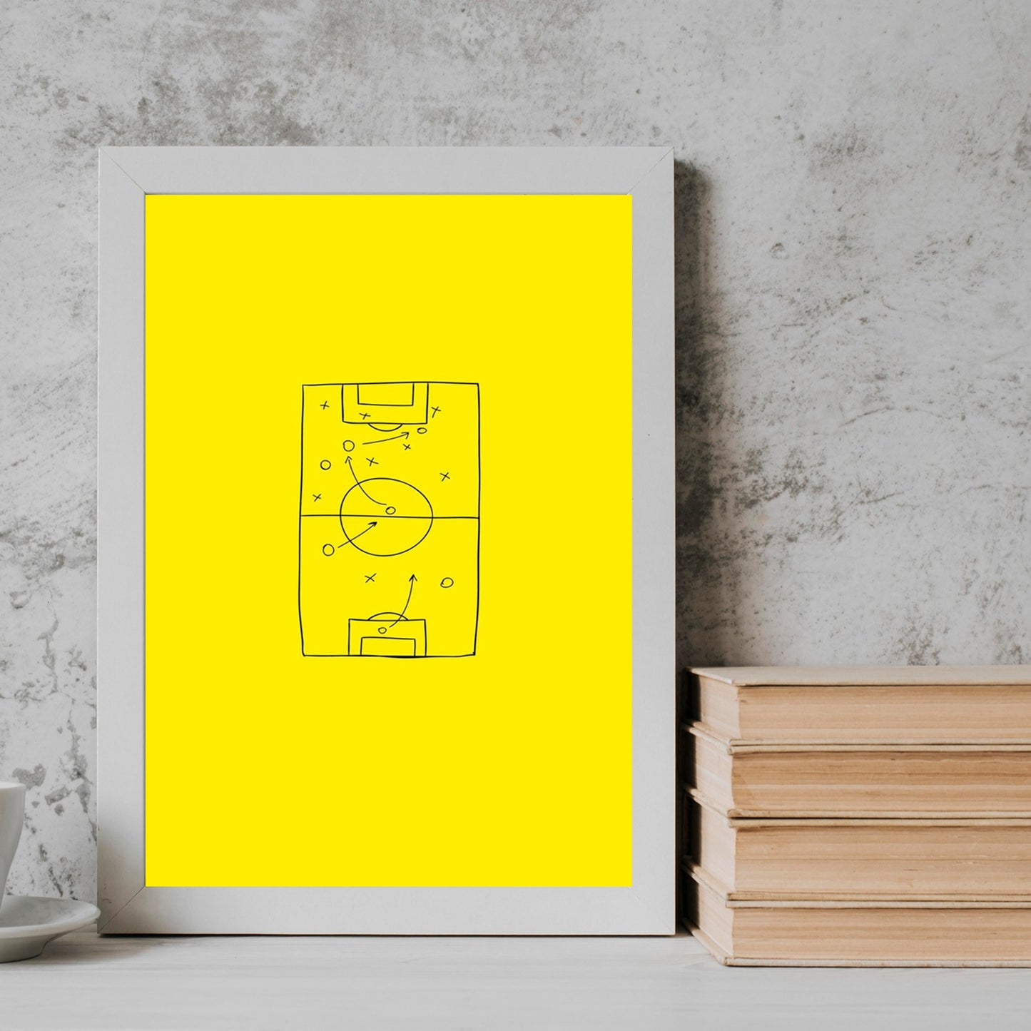Plan Yellow football player Frame