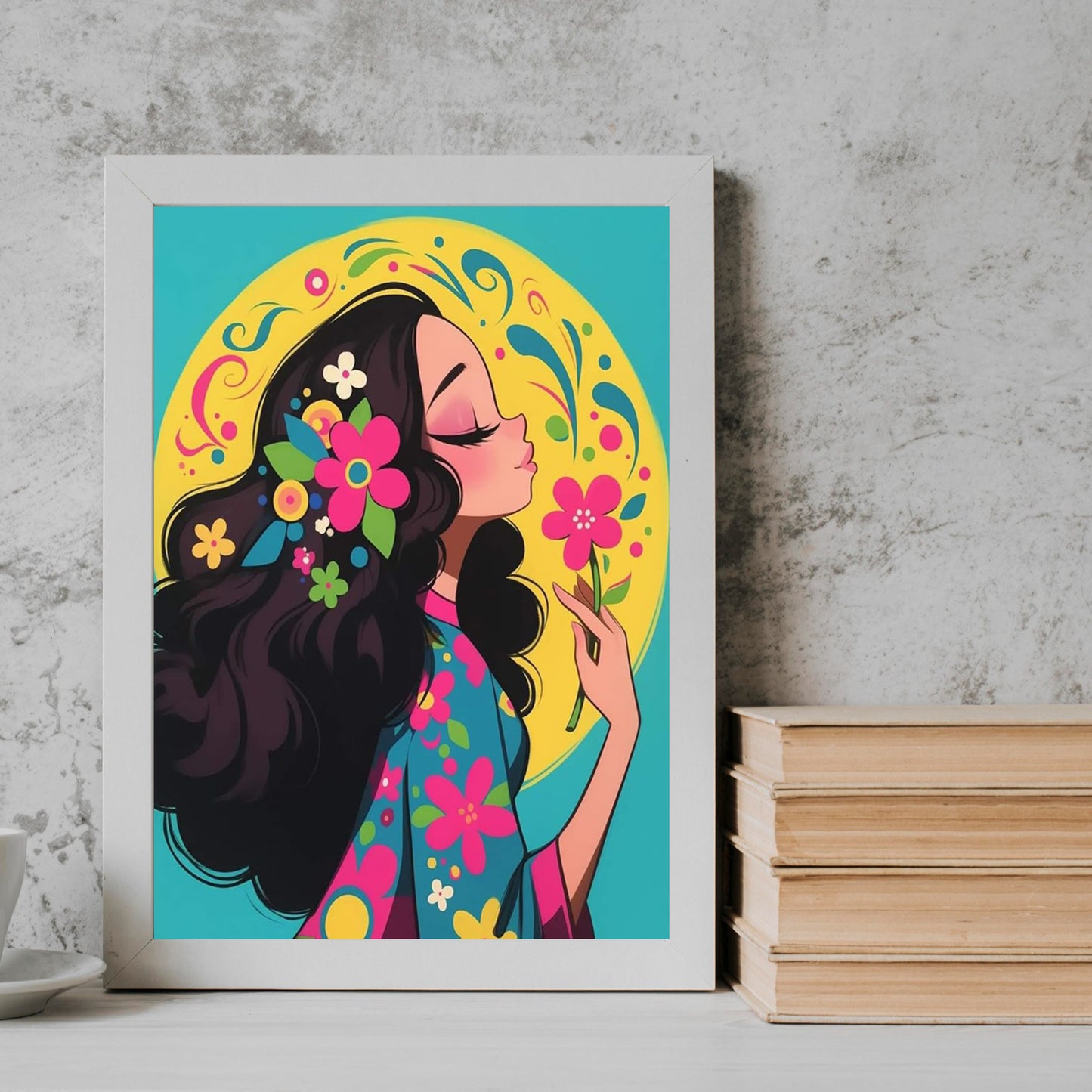 Girl Flower girl Frame