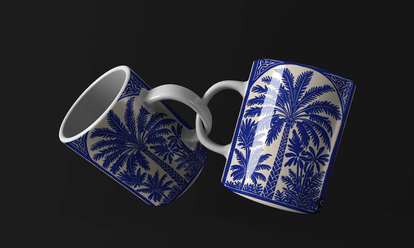 Tree Blue Flower Mug