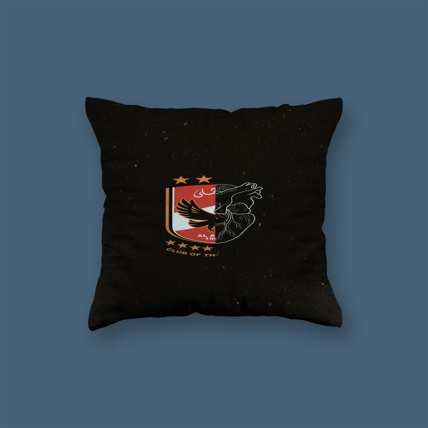 Al-Ahly Black football player Velvet Cushion