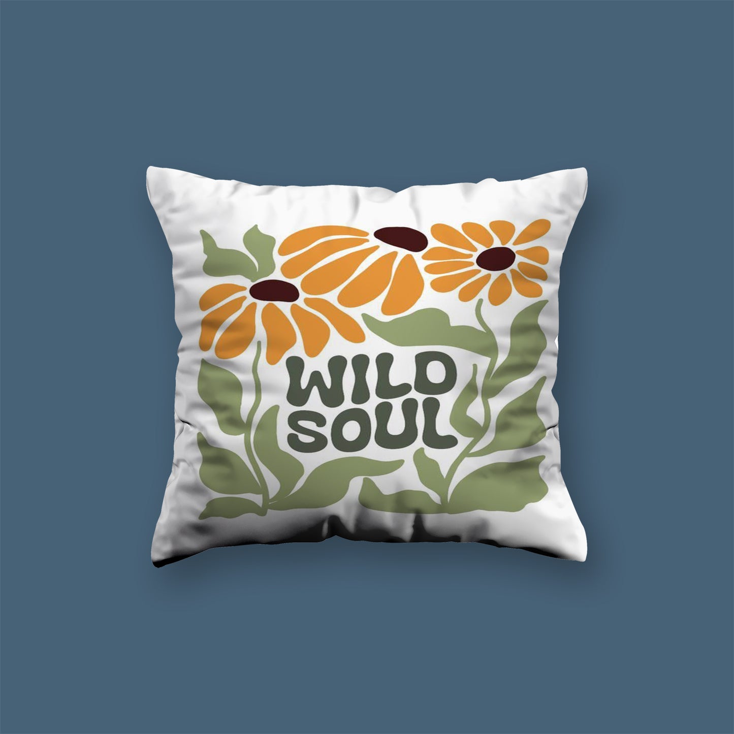 Wild Soul Flower Velvet Cushion