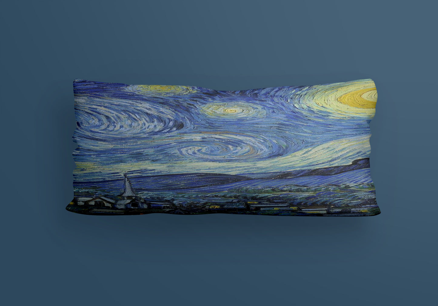 Starry Night Art Velvet Cushion
