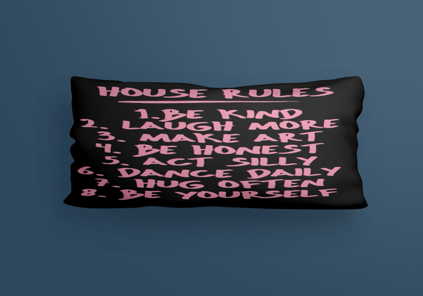 House Rules qoutes englisgh Velvet Cushion