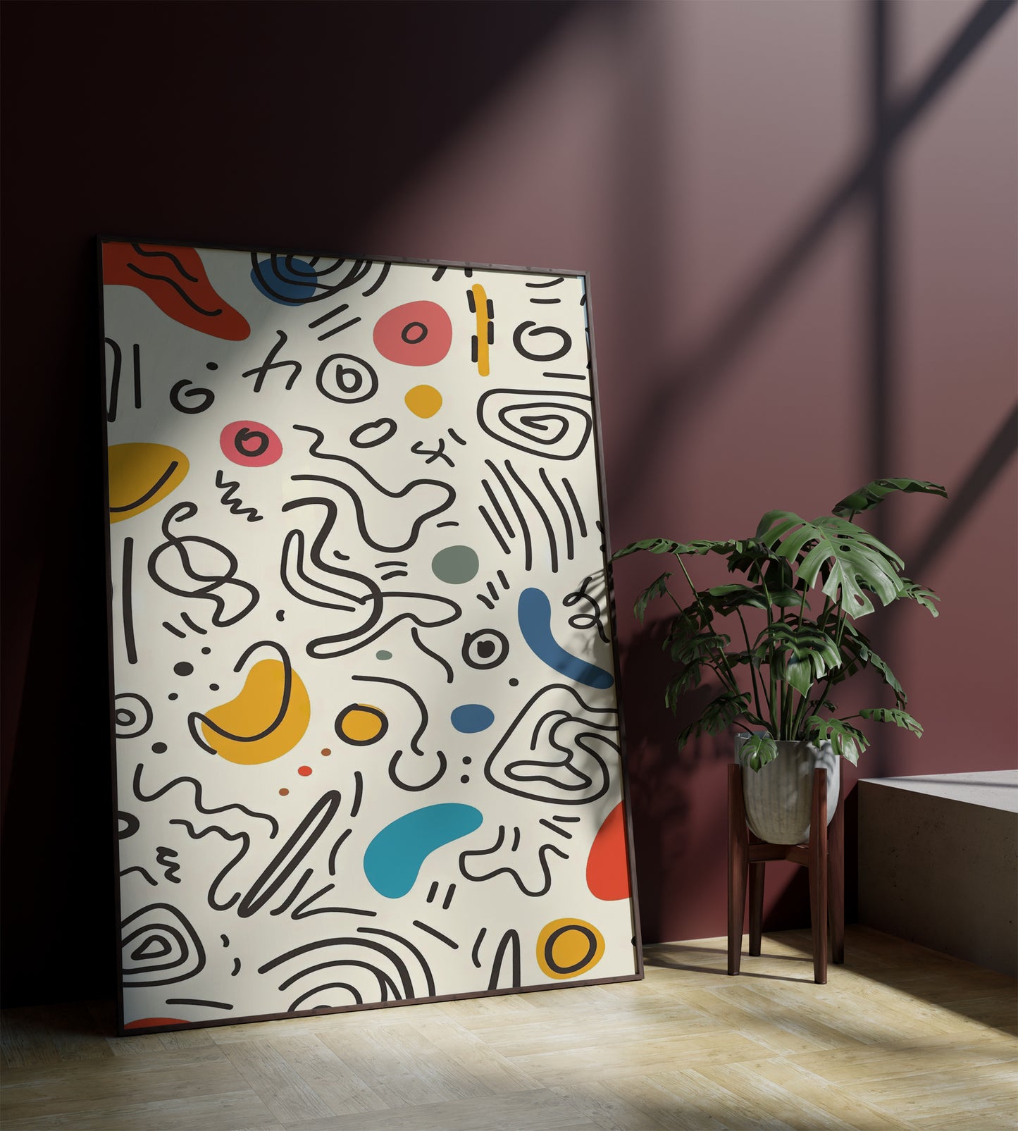 Brush & Repeat Pattern posters Frame