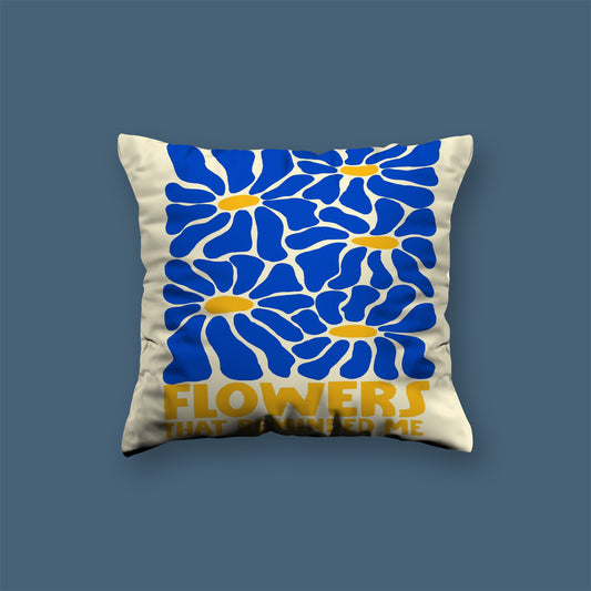 Flowers qoutes englisgh Velvet Cushion