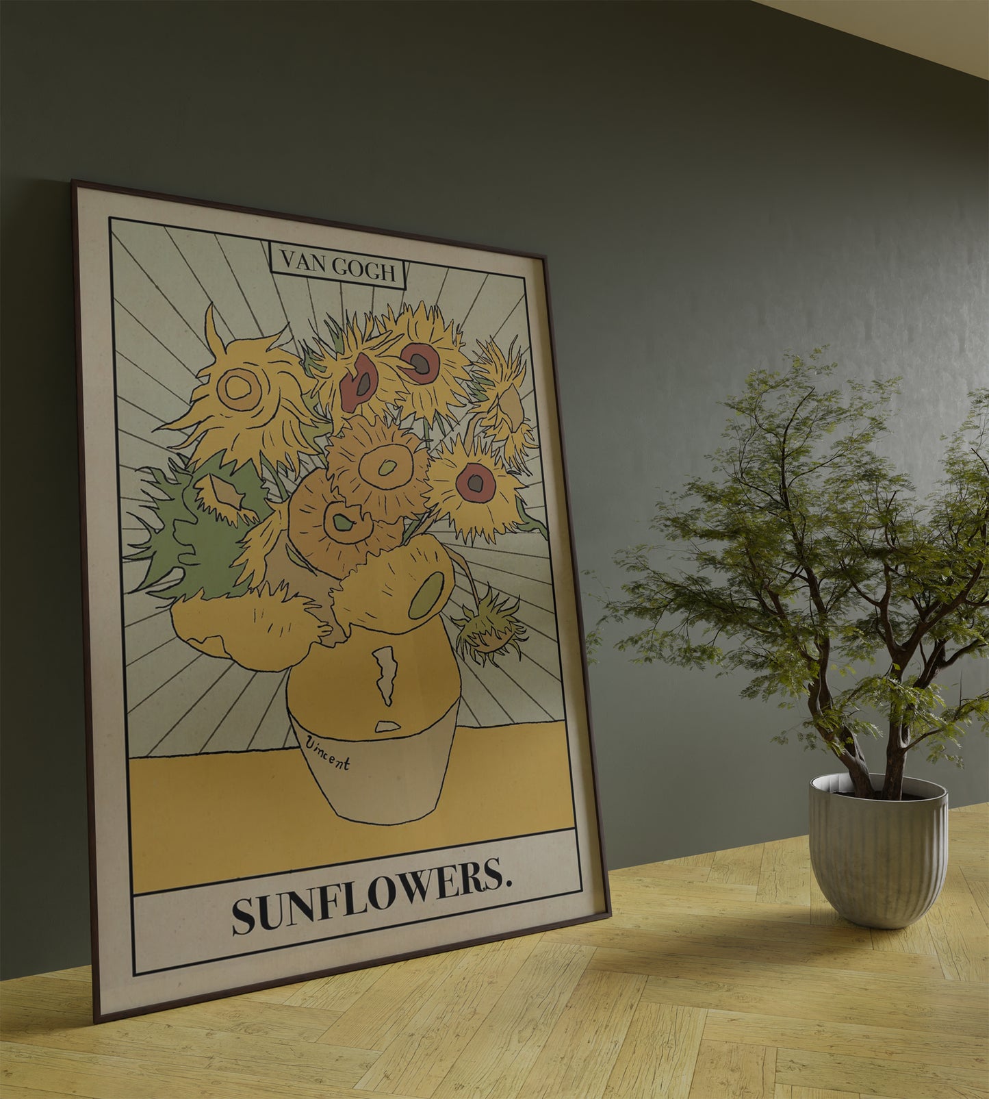 Sunflower Art Frame