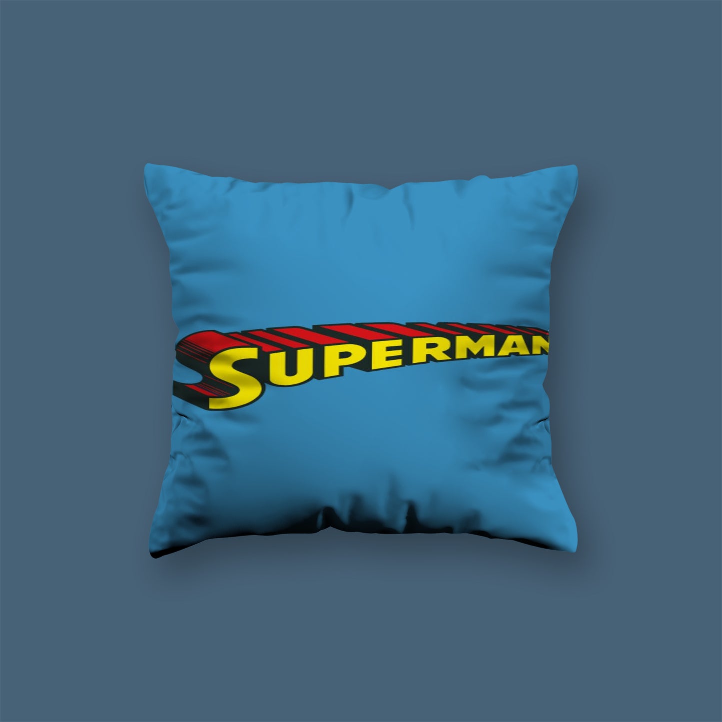 Superman blue Superhero Velvet Cushion