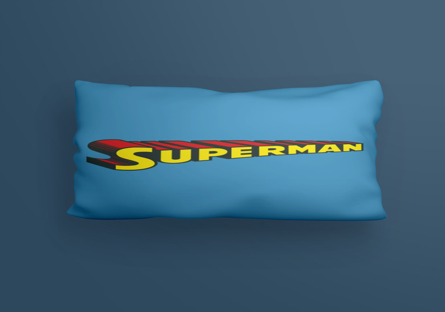 Superman blue Superhero Velvet Cushion