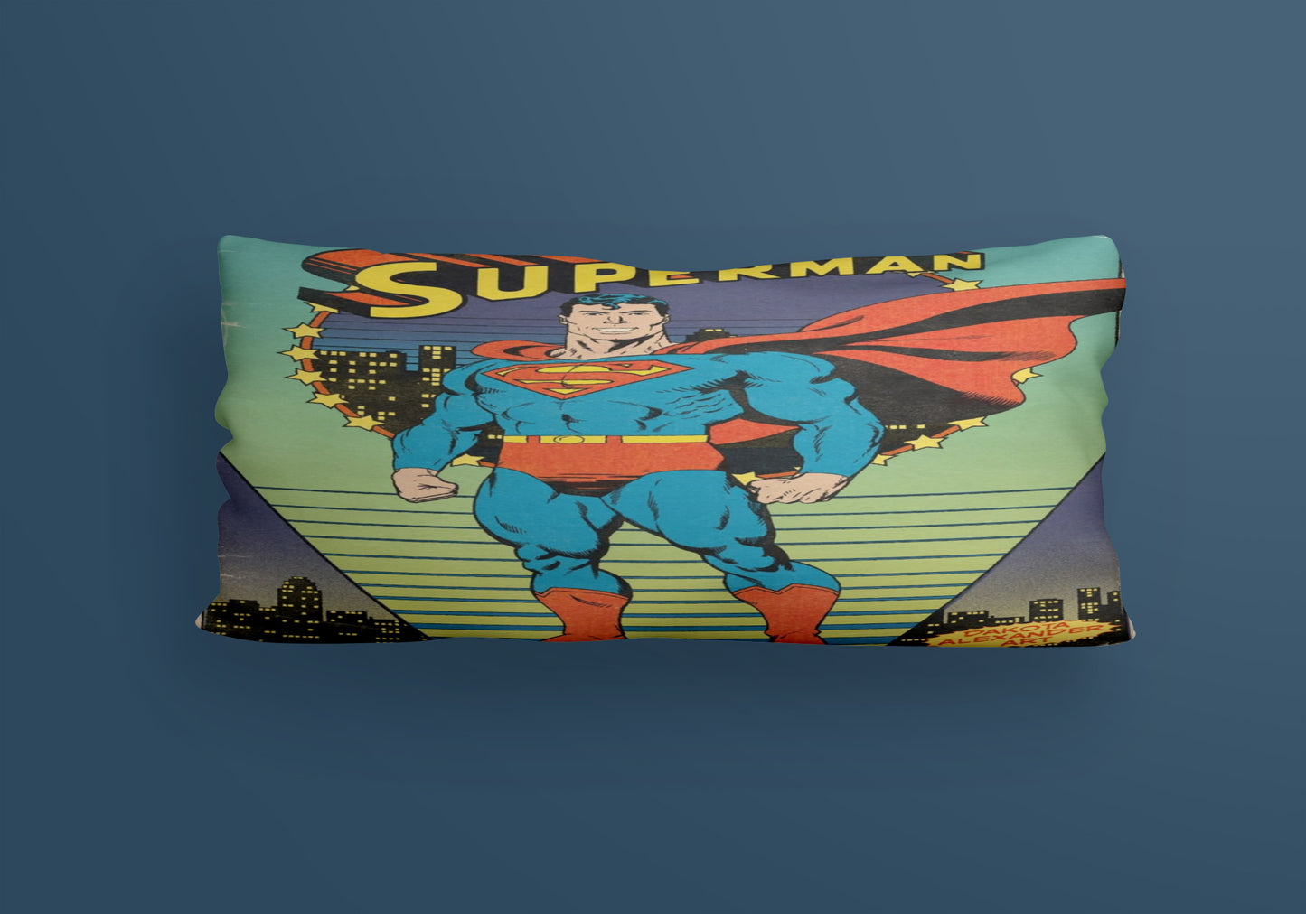 Superman Comics Superhero Velvet Cushion