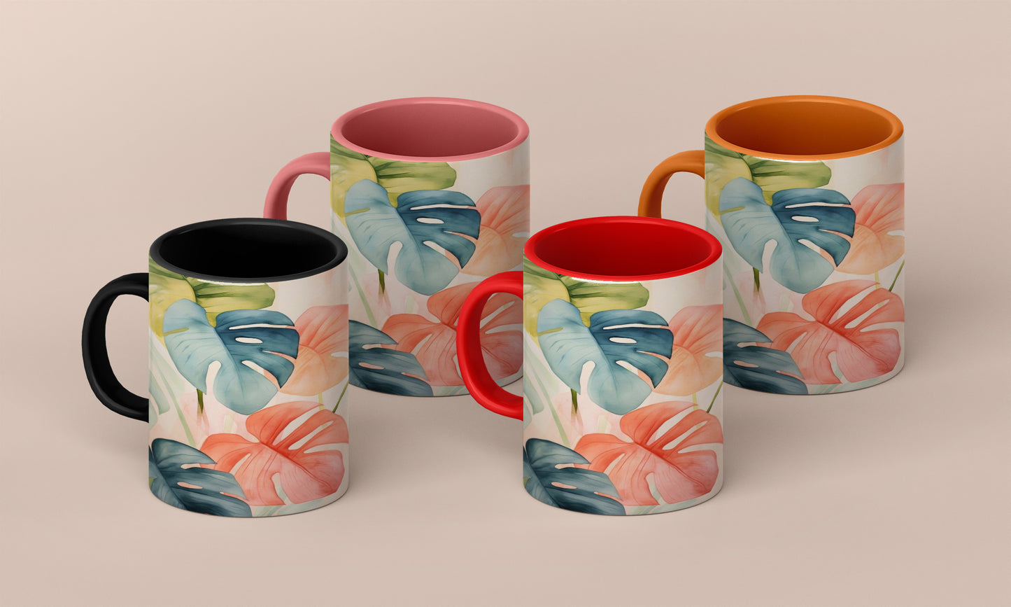 Treers neutral abstract art Mug