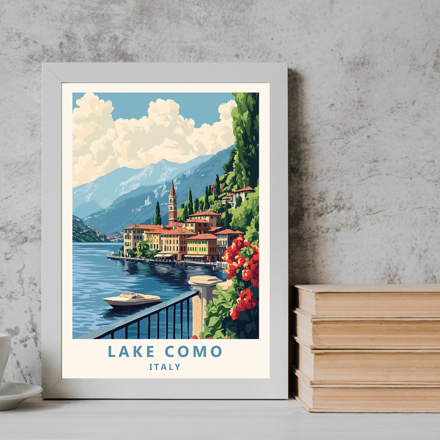Lake Como Travel Frame
