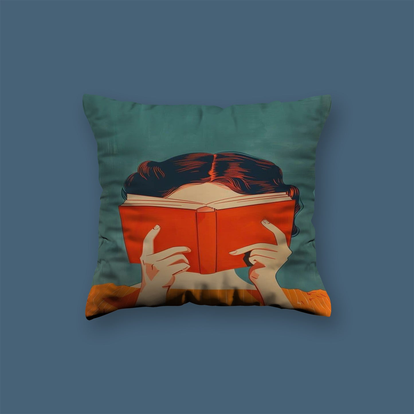 reading Girls Velvet Cushion
