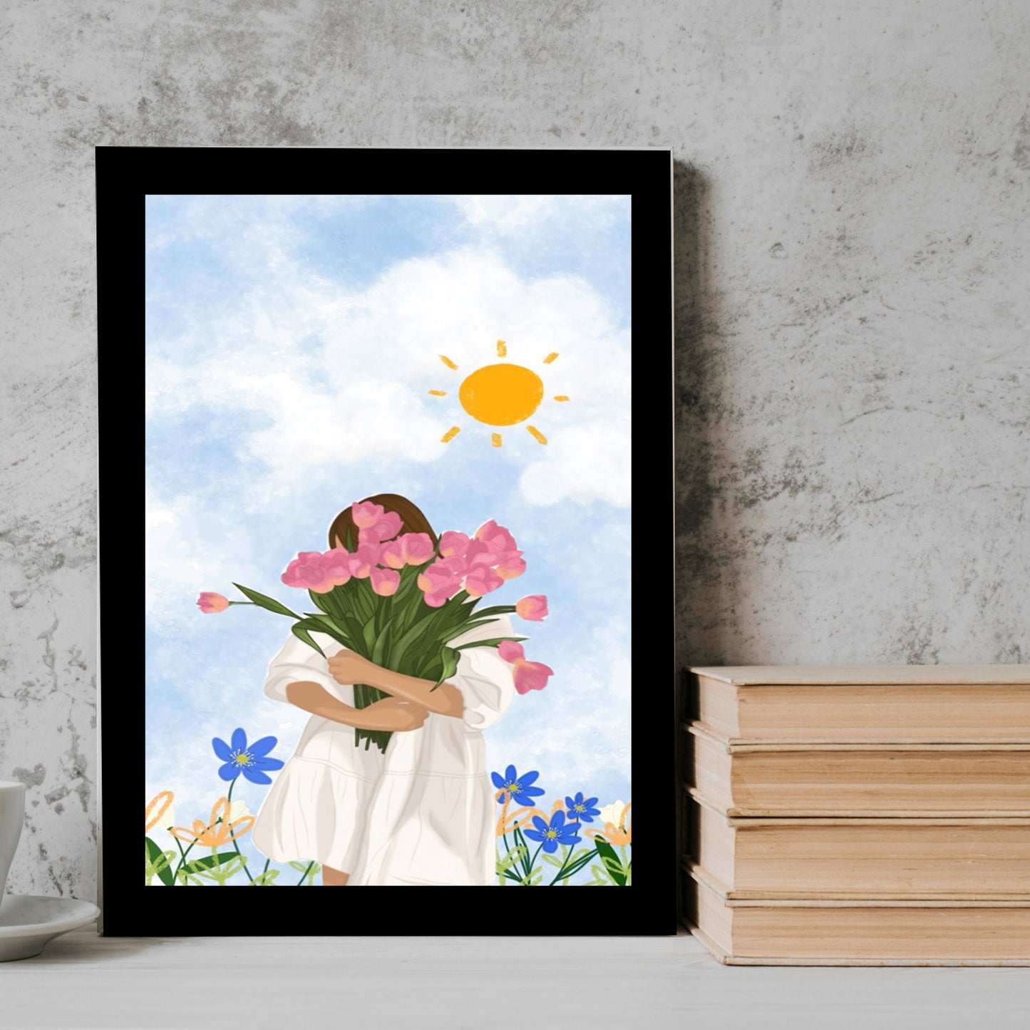Girl Sun girl Frame