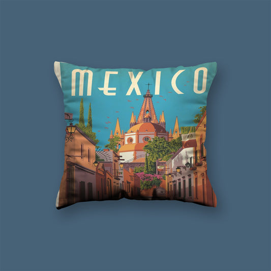 Mexico Travel Velvet Cushion