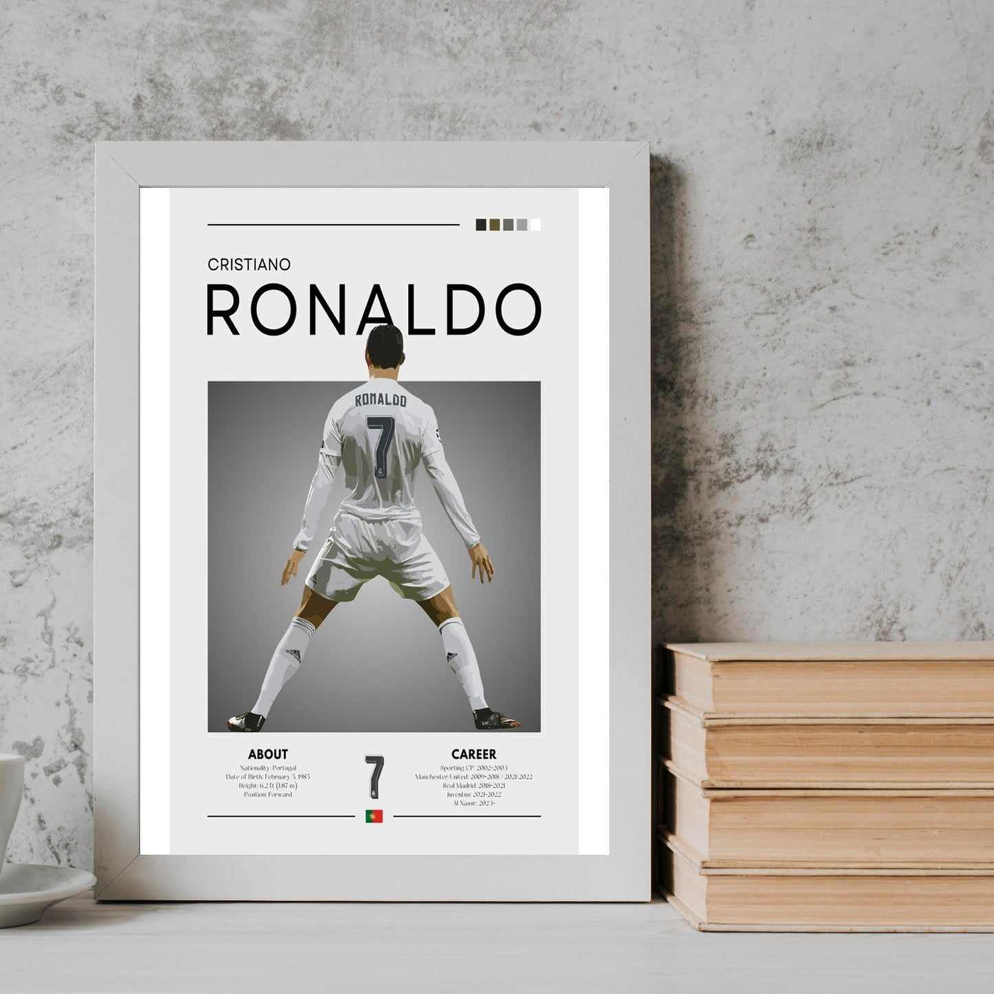 Ronaldo White football player Frame