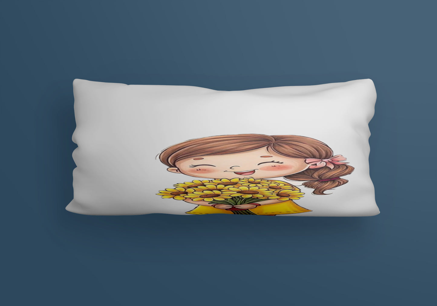 Bouquet of roses Girls Velvet Cushion