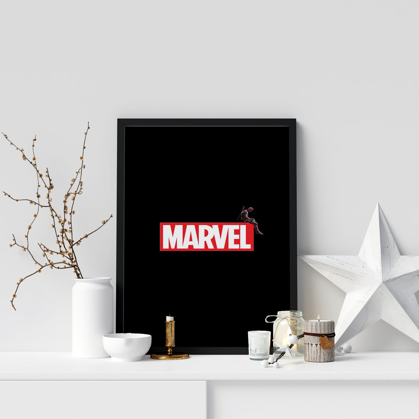 Mavel BLack Superhero posters Frame