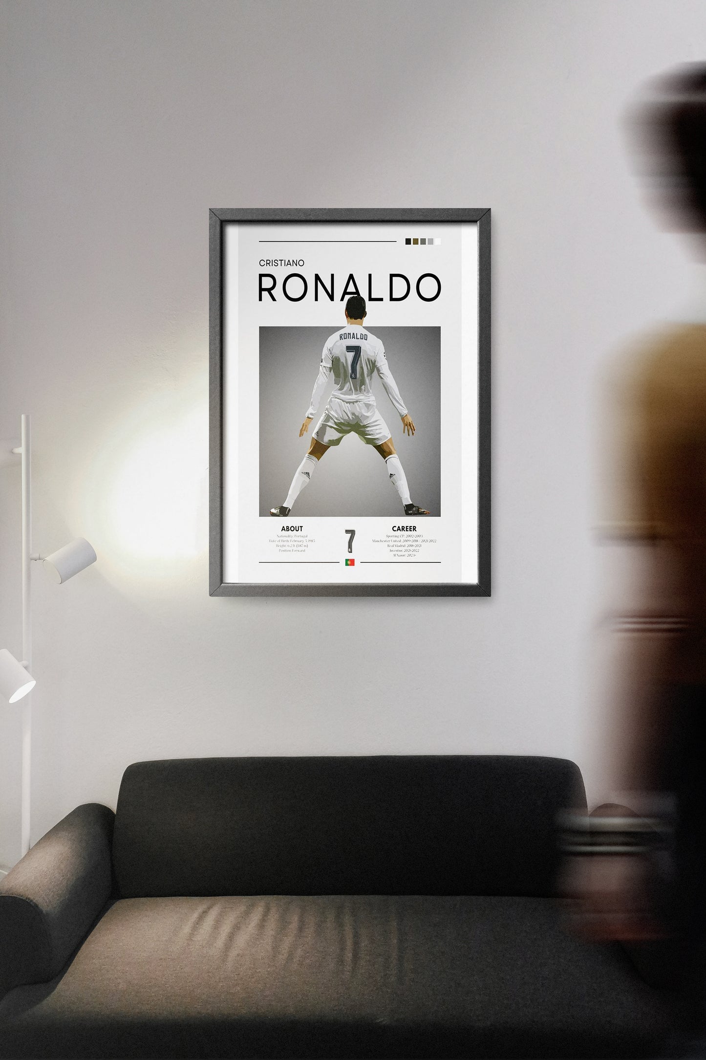 Ronaldo White football player Frame