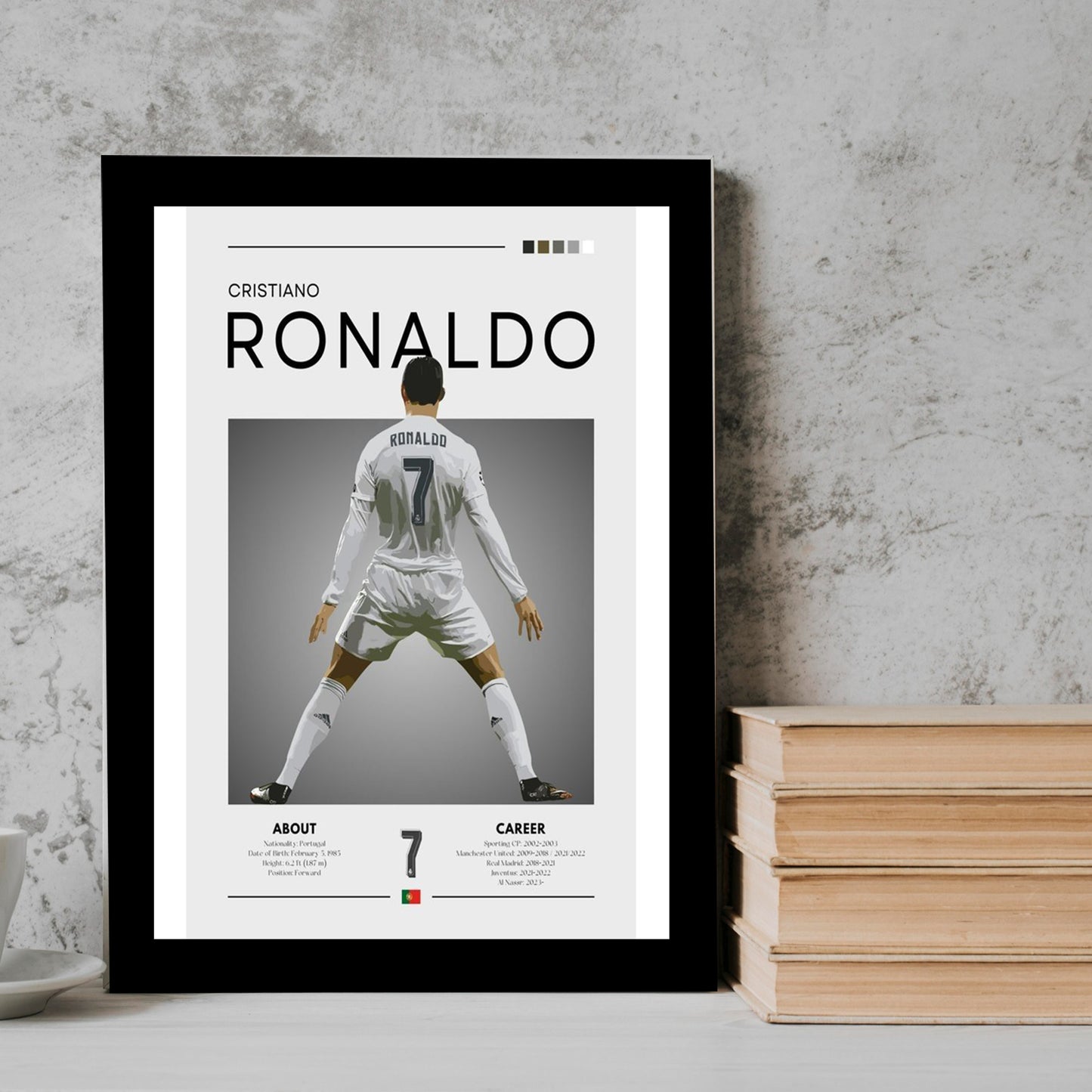 Ronaldo White football player Frame