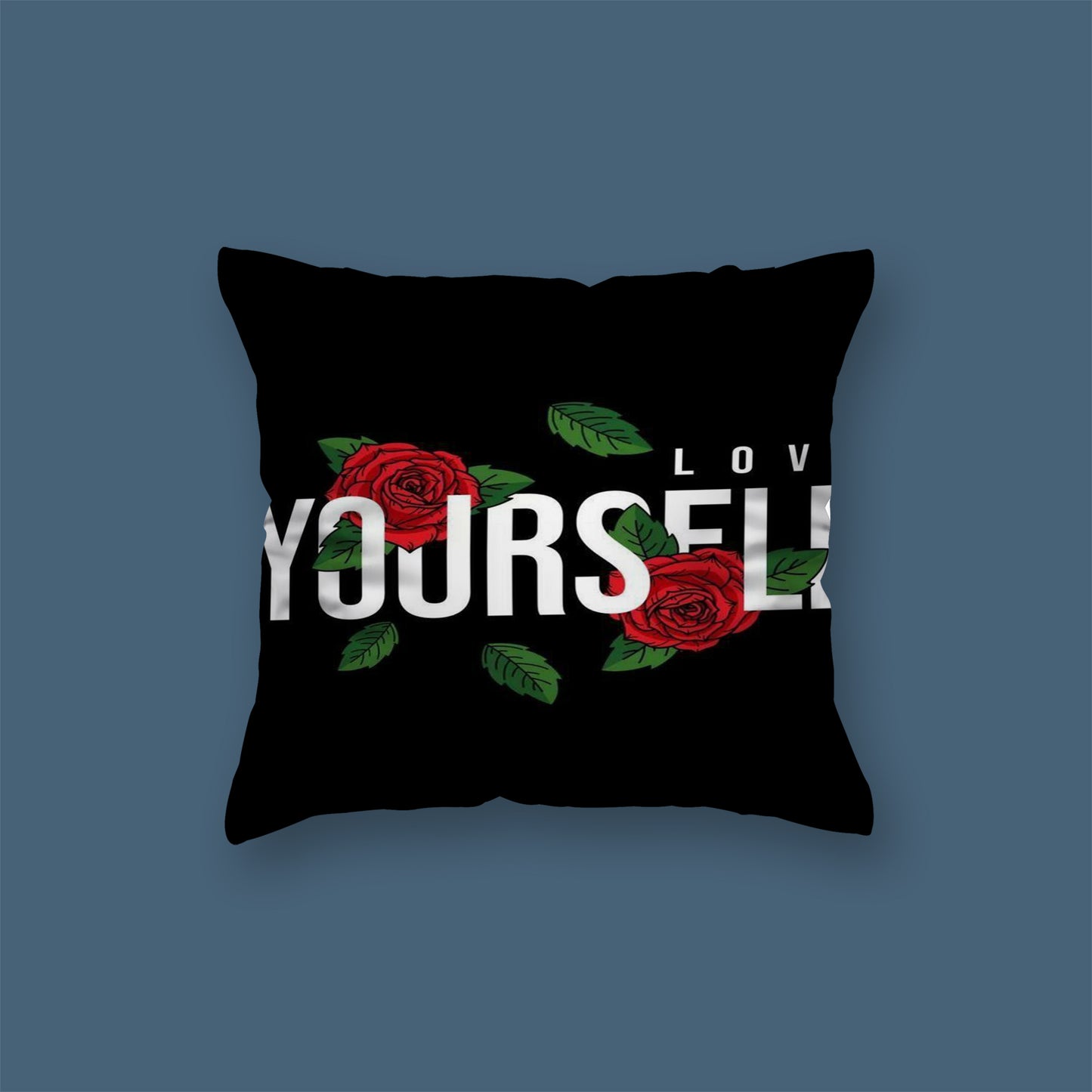 Yourself Flower Velvet Cushion