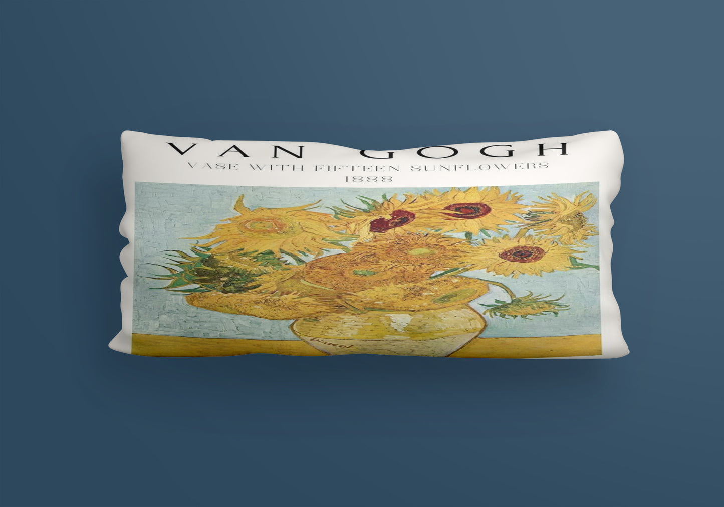 Vangoh Vase 1888 Art Velvet Cushion