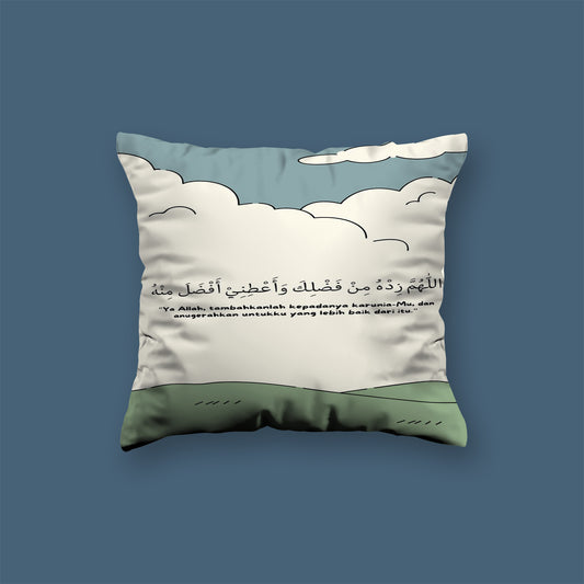 Please minimal arabic quotes Velvet Cushion