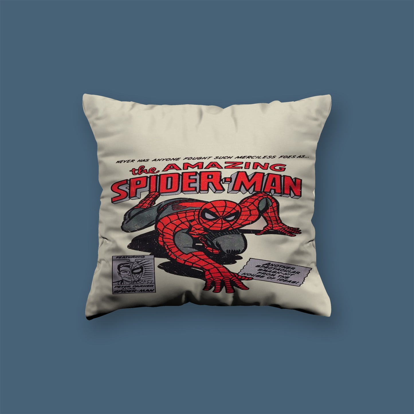 Spiderman Comics Superhero Velvet Cushion