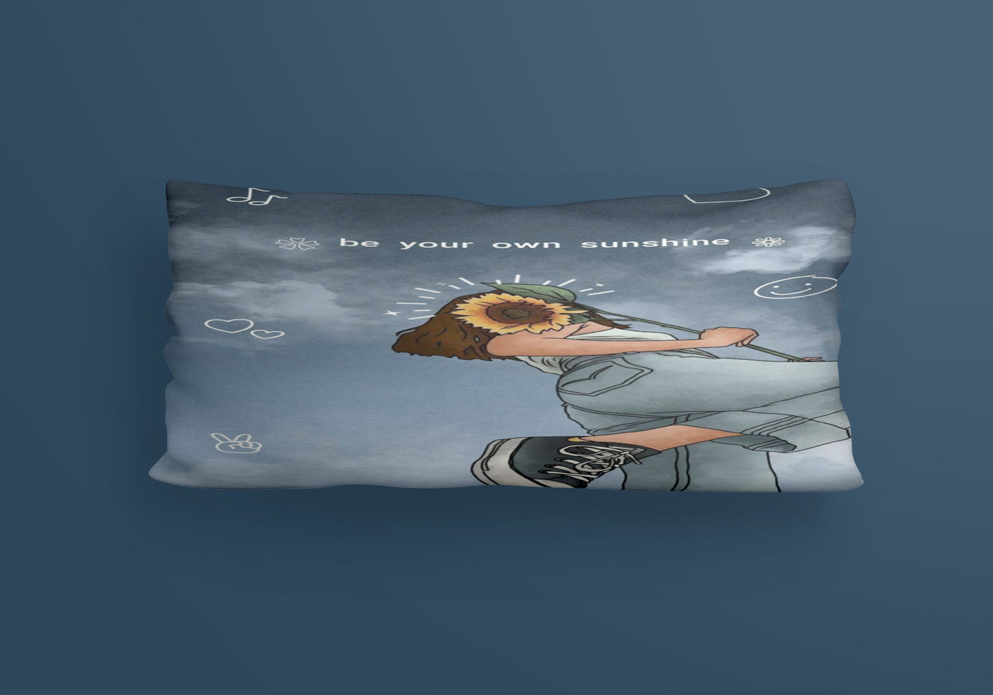 Be Your Own Girls Velvet Cushion