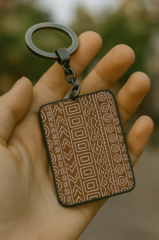 Mountain Motifs Pattern Keychains