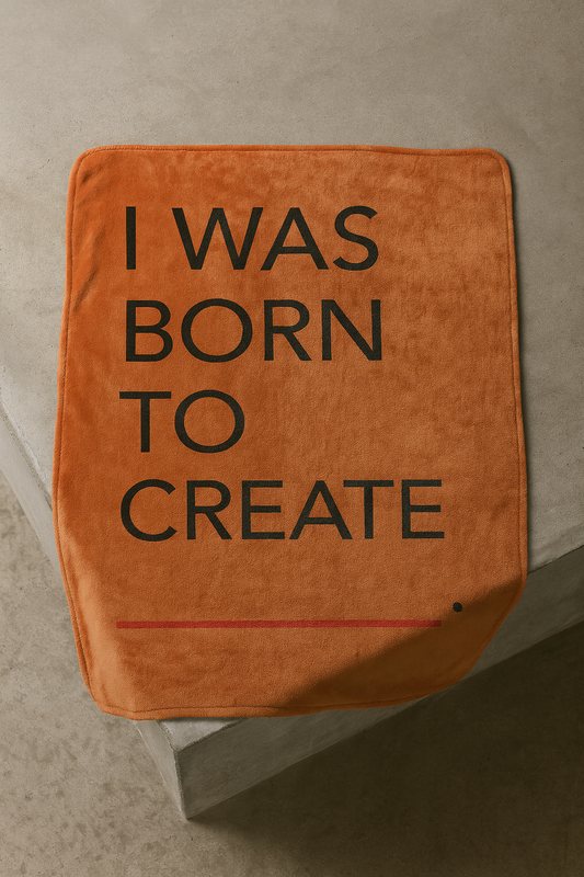 Born qoutes englisgh Premium Throw Blanket