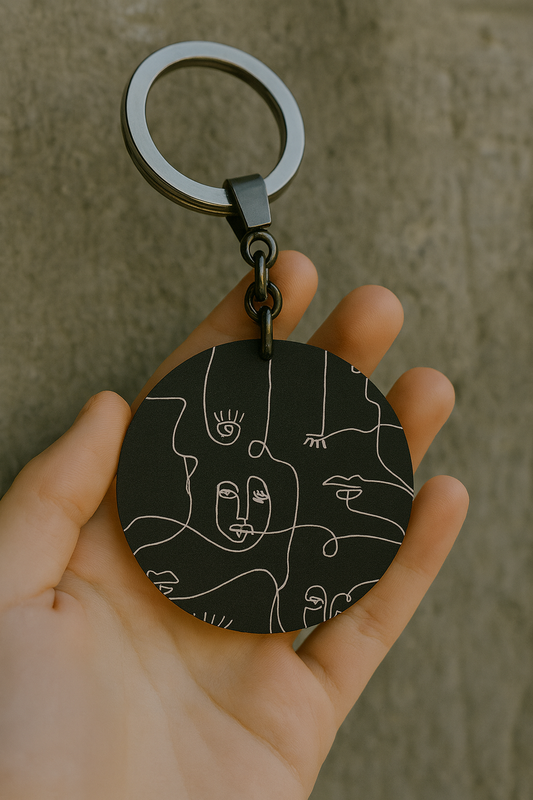 Garden Motifs Pattern Keychains