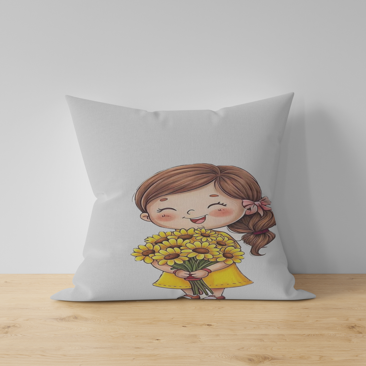 Bouquet of roses Girls Velvet Cushion