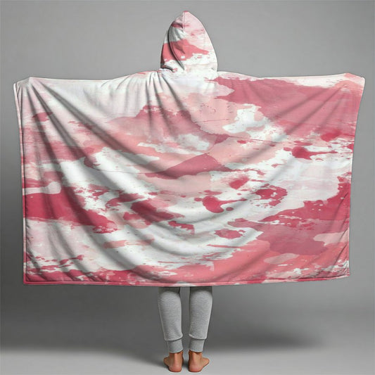 Pattern Pink Premium Hooded Blanket