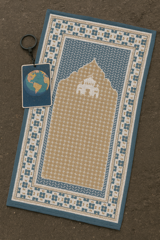 Gold Premium Velvet Prayer Mat
