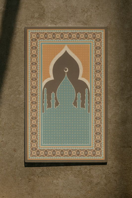 crescent moon Premium Velvet Prayer Mat