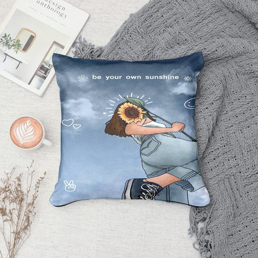 Be Your Own Girls Velvet Cushion