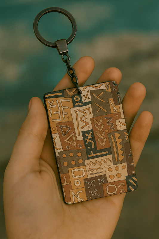 Ocean Waves Pattern Keychains