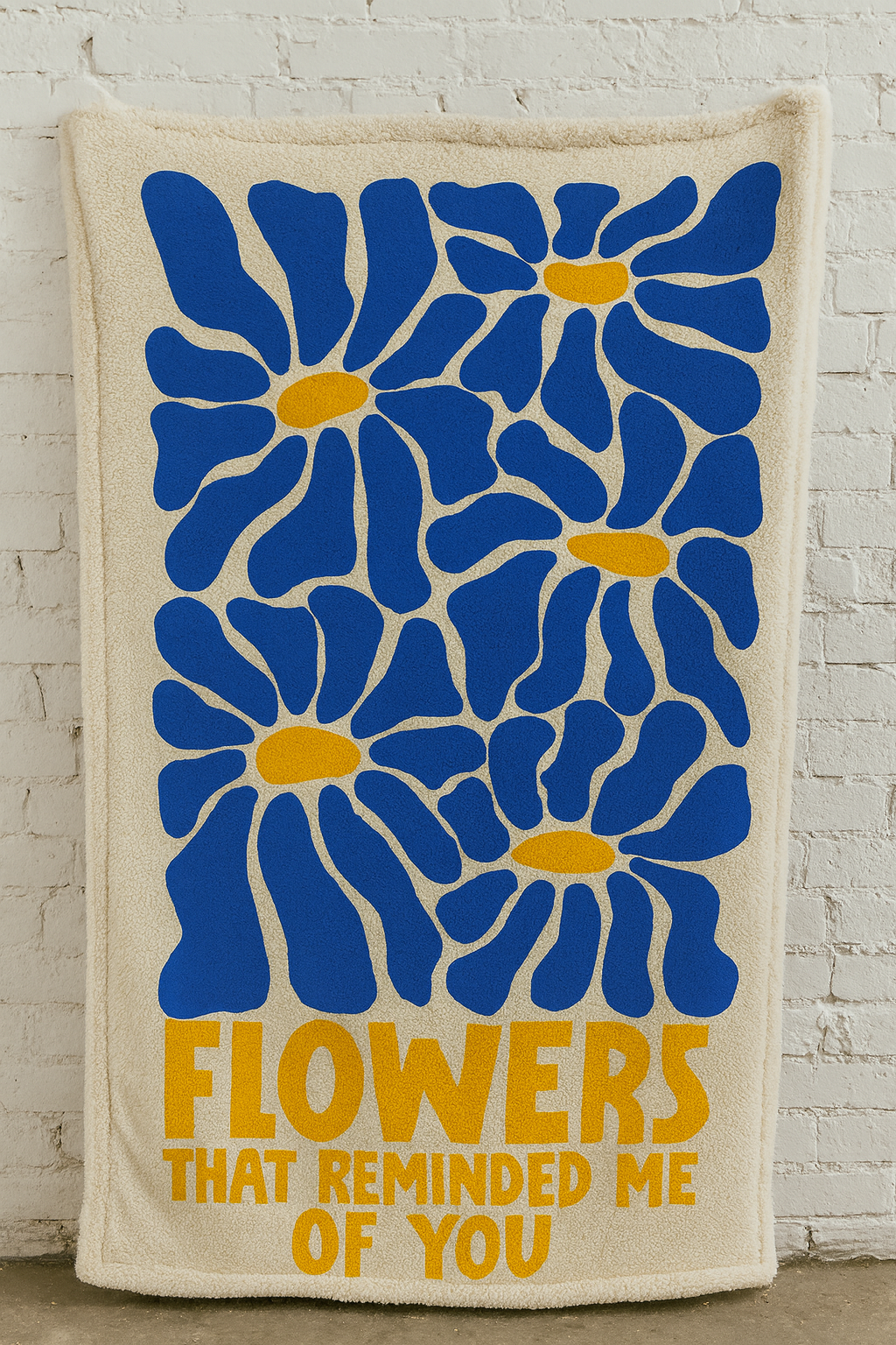 Flowers qoutes englisgh Premium Throw Blanket