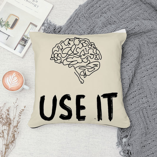 Use It qoutes englisgh Velvet Cushion